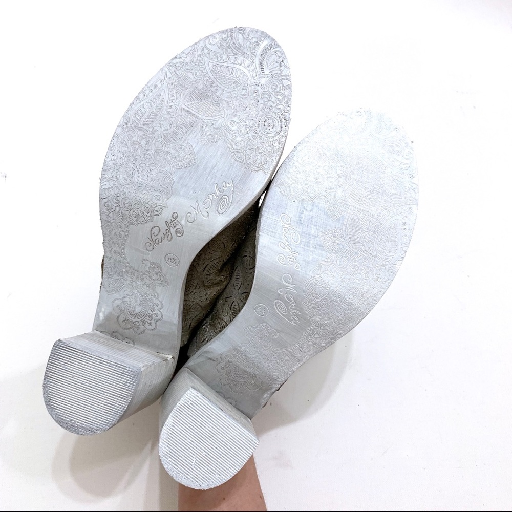 Naughty Monkey Nyxx Open Suede Toe Mules - Picture 3 of 8